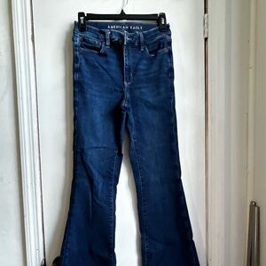 American Eagle Outfitters Dark Indigo Flare Jeans